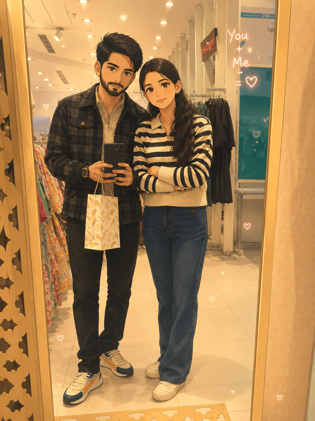 Our first photo together